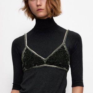 Zara, NWT, Sold out, Limited Edition Bralette top, M